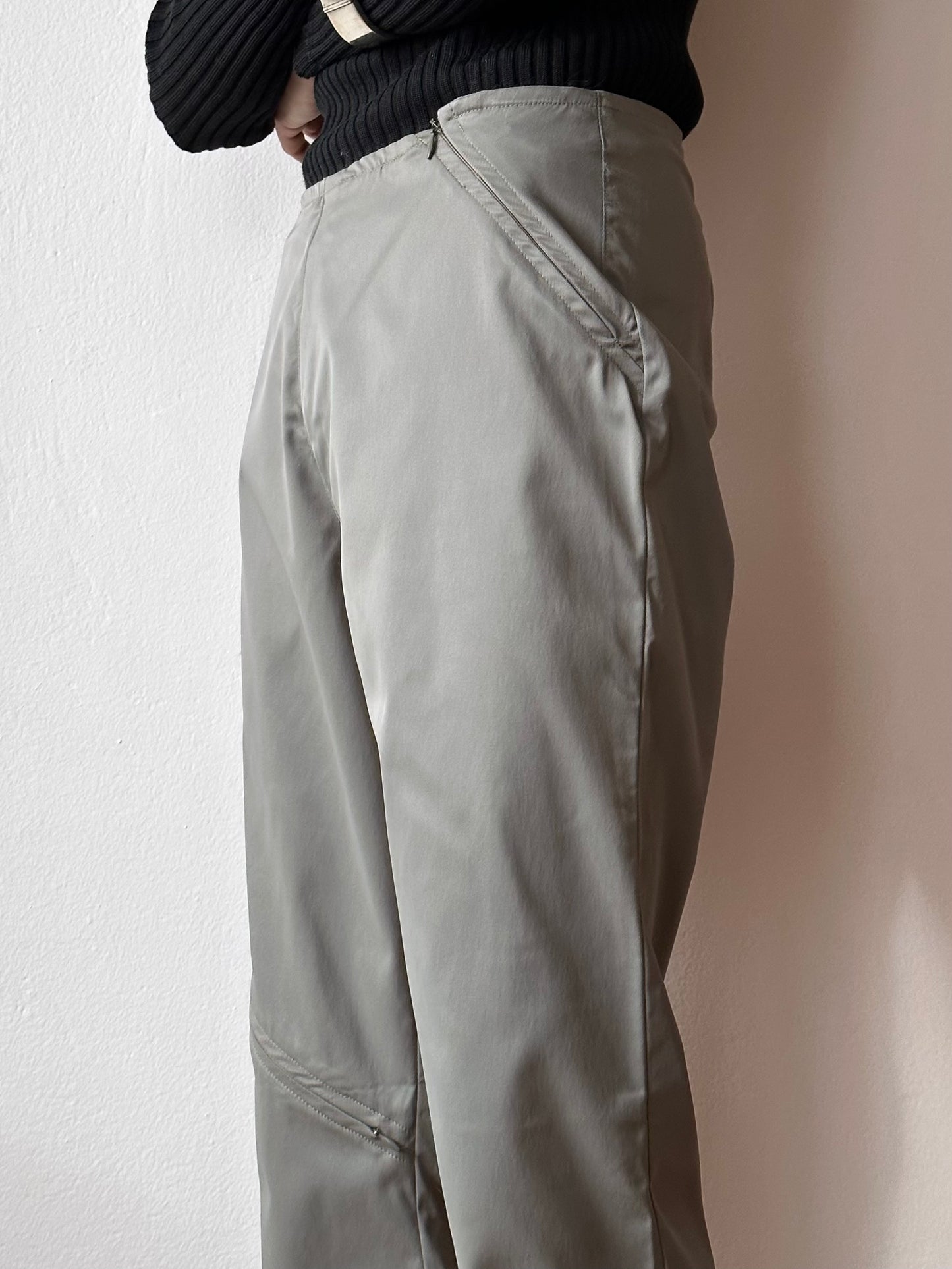 Italy odd zip pants - W29