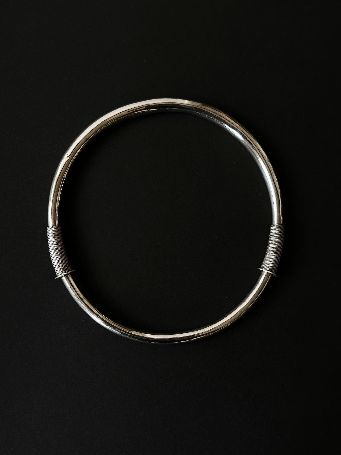 circa 1930s Chinese silver choker with Qing dynasty influence