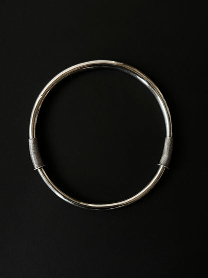 circa 1930s Chinese silver choker with Qing dynasty influence