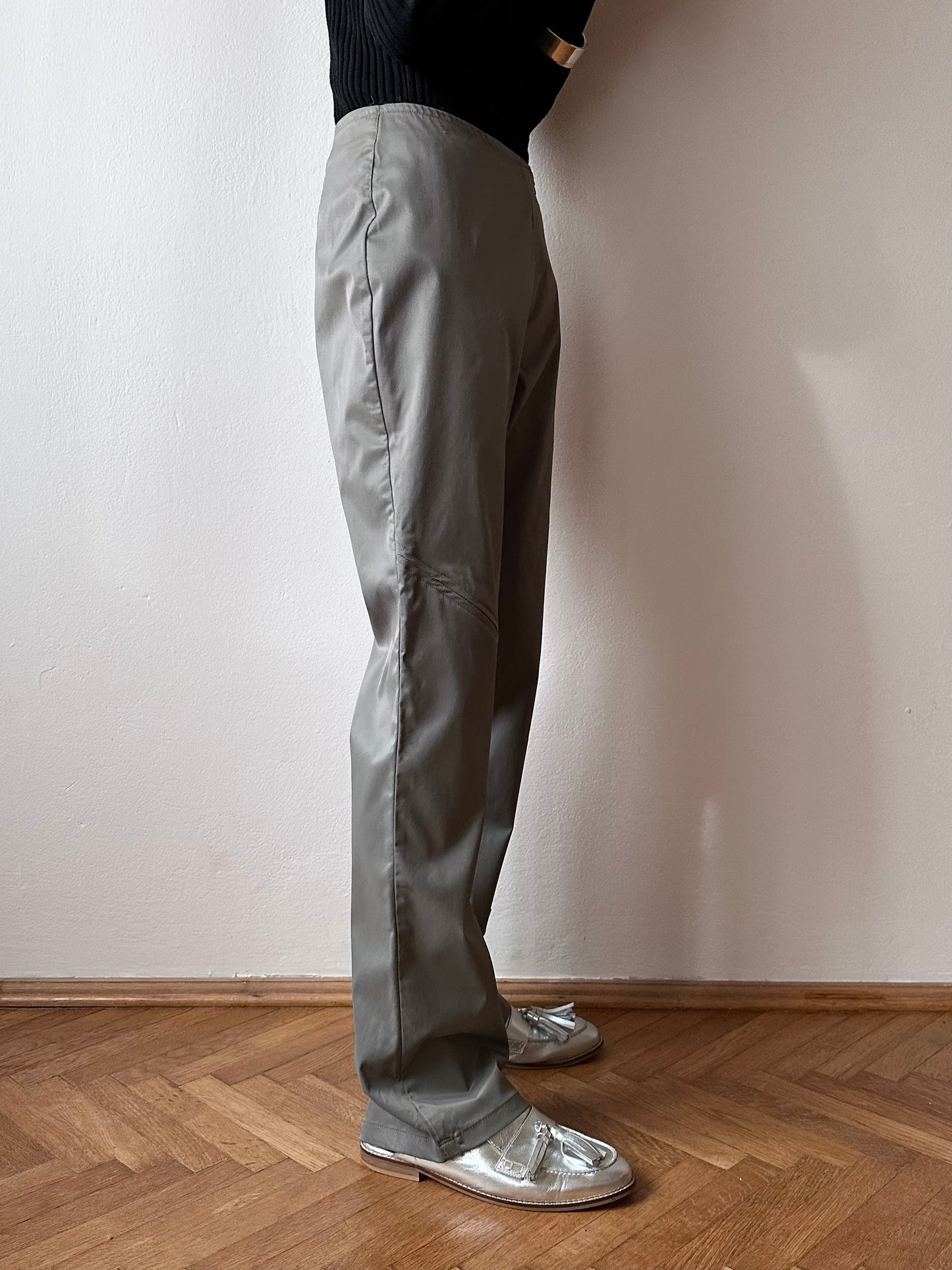 Italy odd zip pants - W29