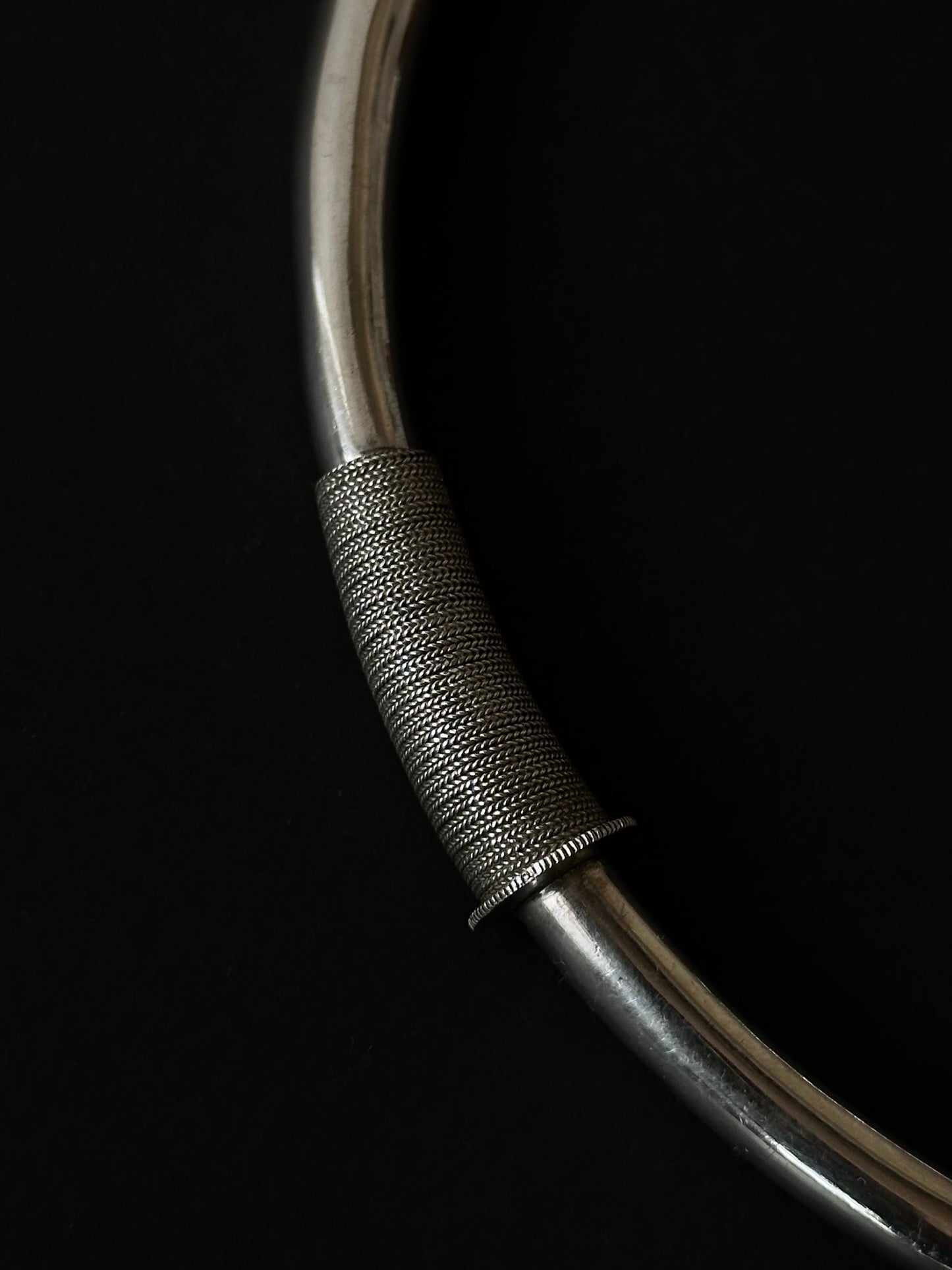 circa 1930s Chinese silver choker with Qing dynasty influence