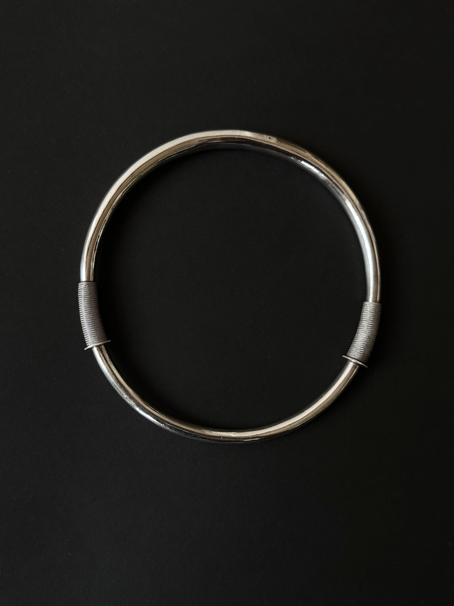 circa 1930s Chinese silver choker with Qing dynasty influence