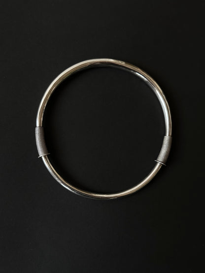 circa 1930s Chinese silver choker with Qing dynasty influence