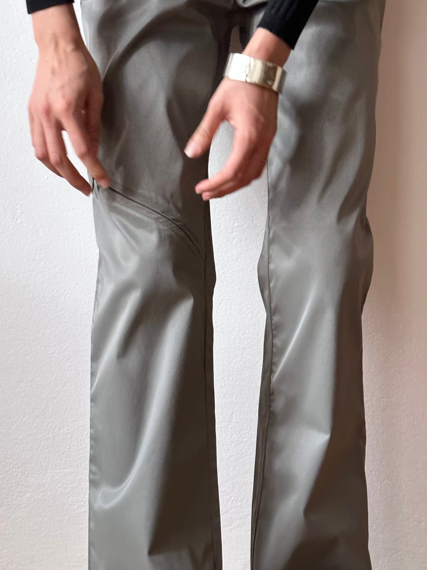 Italy odd zip pants - W29