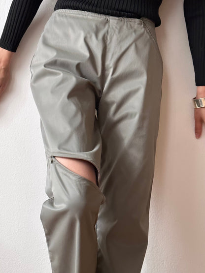 Italy odd zip pants - W29