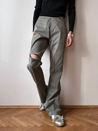 Italy odd zip pants - W29