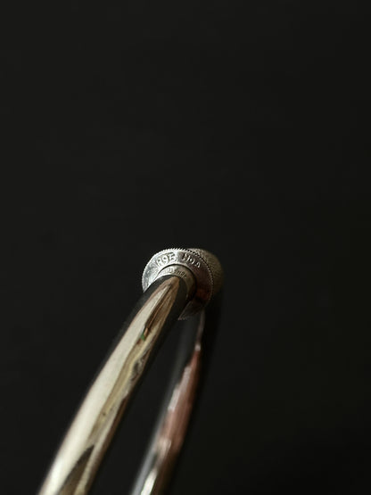 circa 1930s Chinese silver choker with Qing dynasty influence