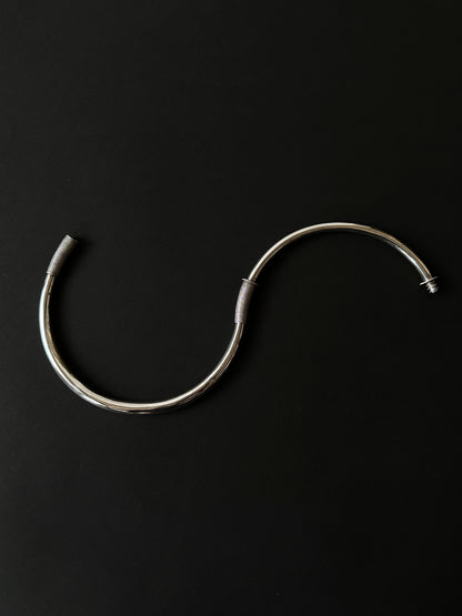 circa 1930s Chinese silver choker with Qing dynasty influence