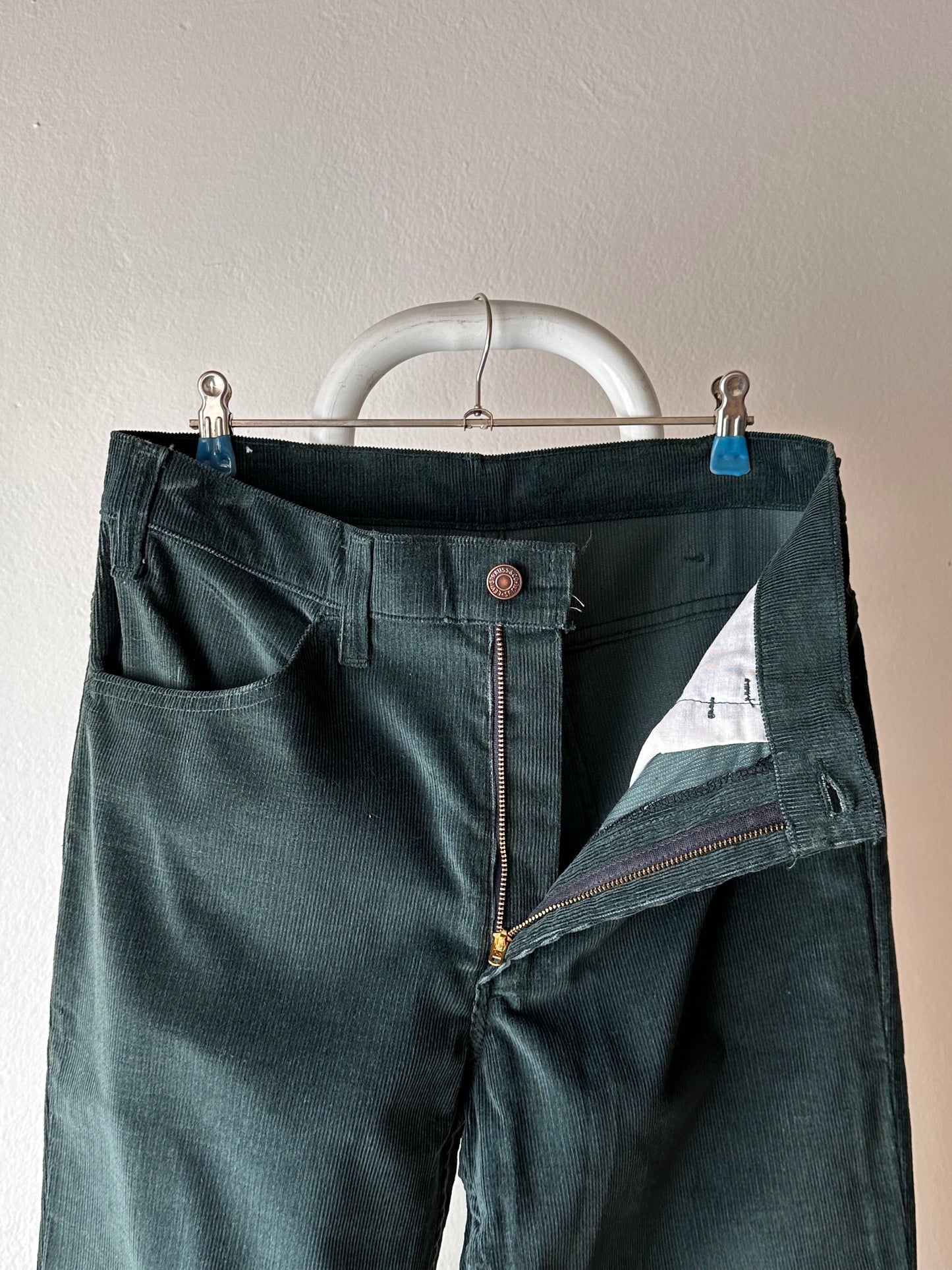 Levi's 646 dark green corduroy 70's 60's vintage リーバイス flare pants made in usa アメリカ製 アメリカ古着 ユーロ古着 ヨーロッパ古着