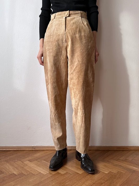 kippie beige suede - W27