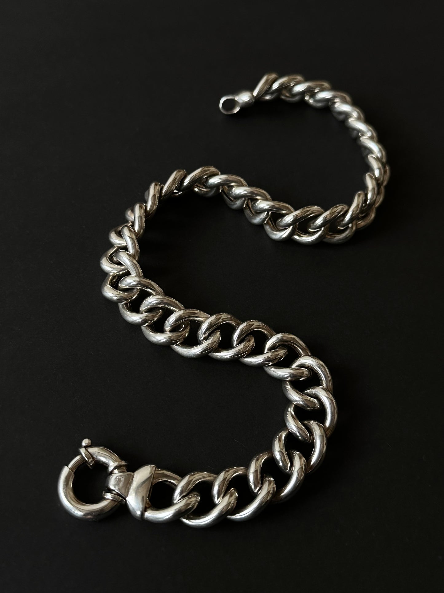 Italy heavy chubby curb chain necklace
