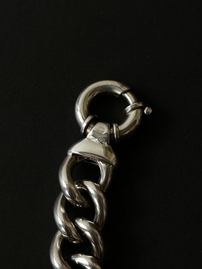 Italy heavy chubby curb chain necklace