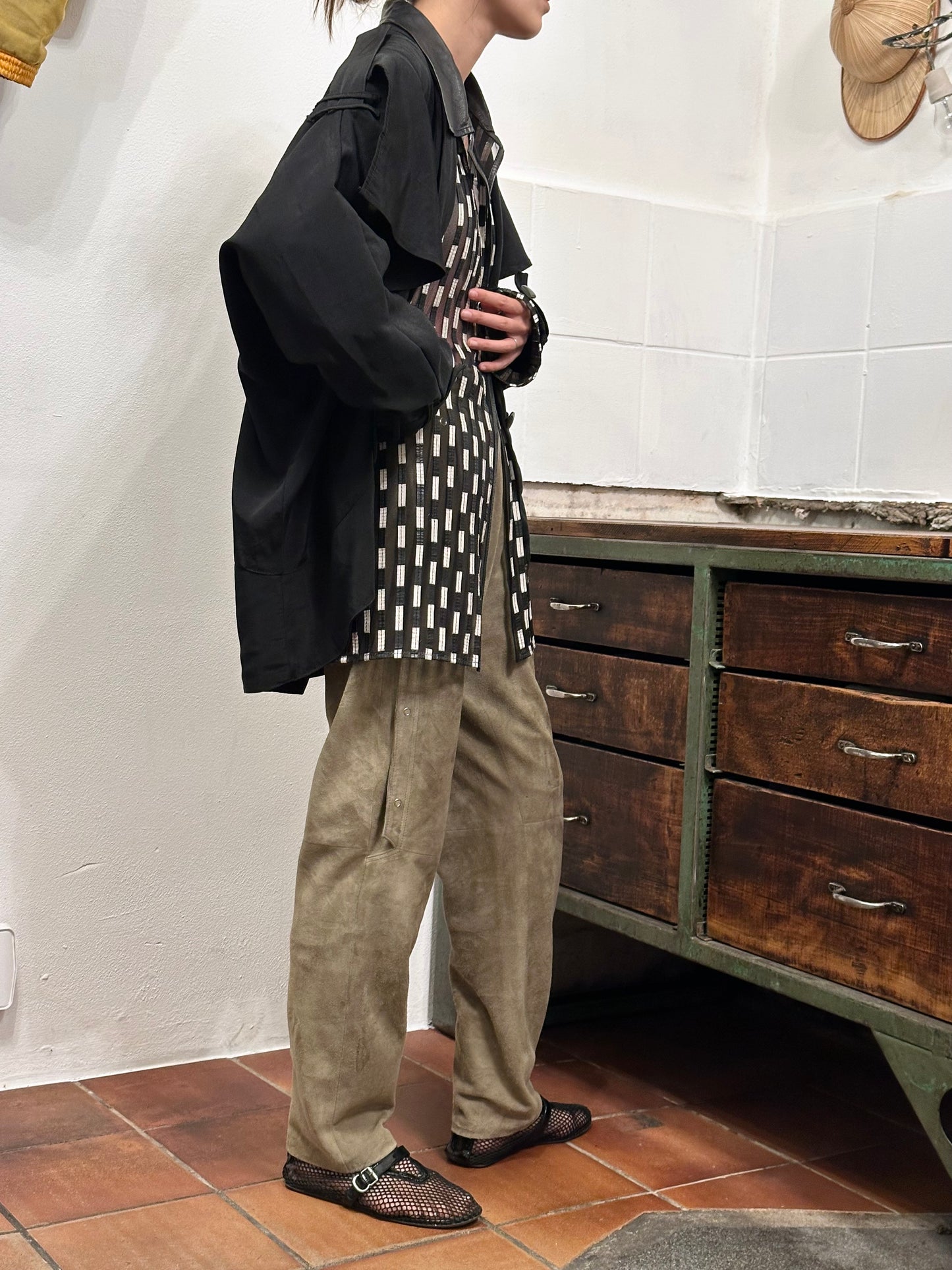 1980s bossini boxy jacket in black