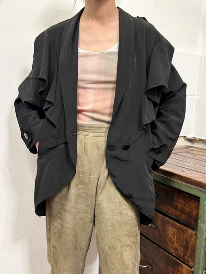 1980s bossini boxy jacket in black