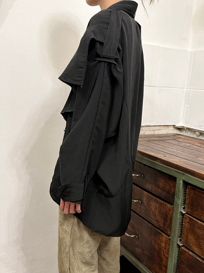 1980s bossini boxy jacket in black