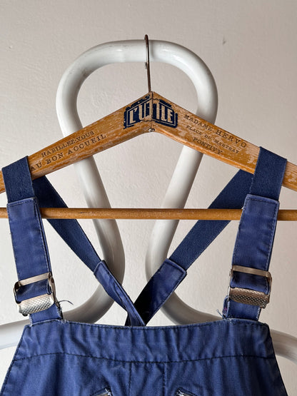 French Adolphe Lafont blue cotton twill overalls 50's 60's workwear vintage フレンチワーク ユーロ古着 ヨーロッパ古着