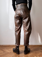 lace up leather trouser - W26