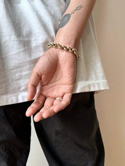 AUREA 925 champagne gold vermeil rolo bracelet