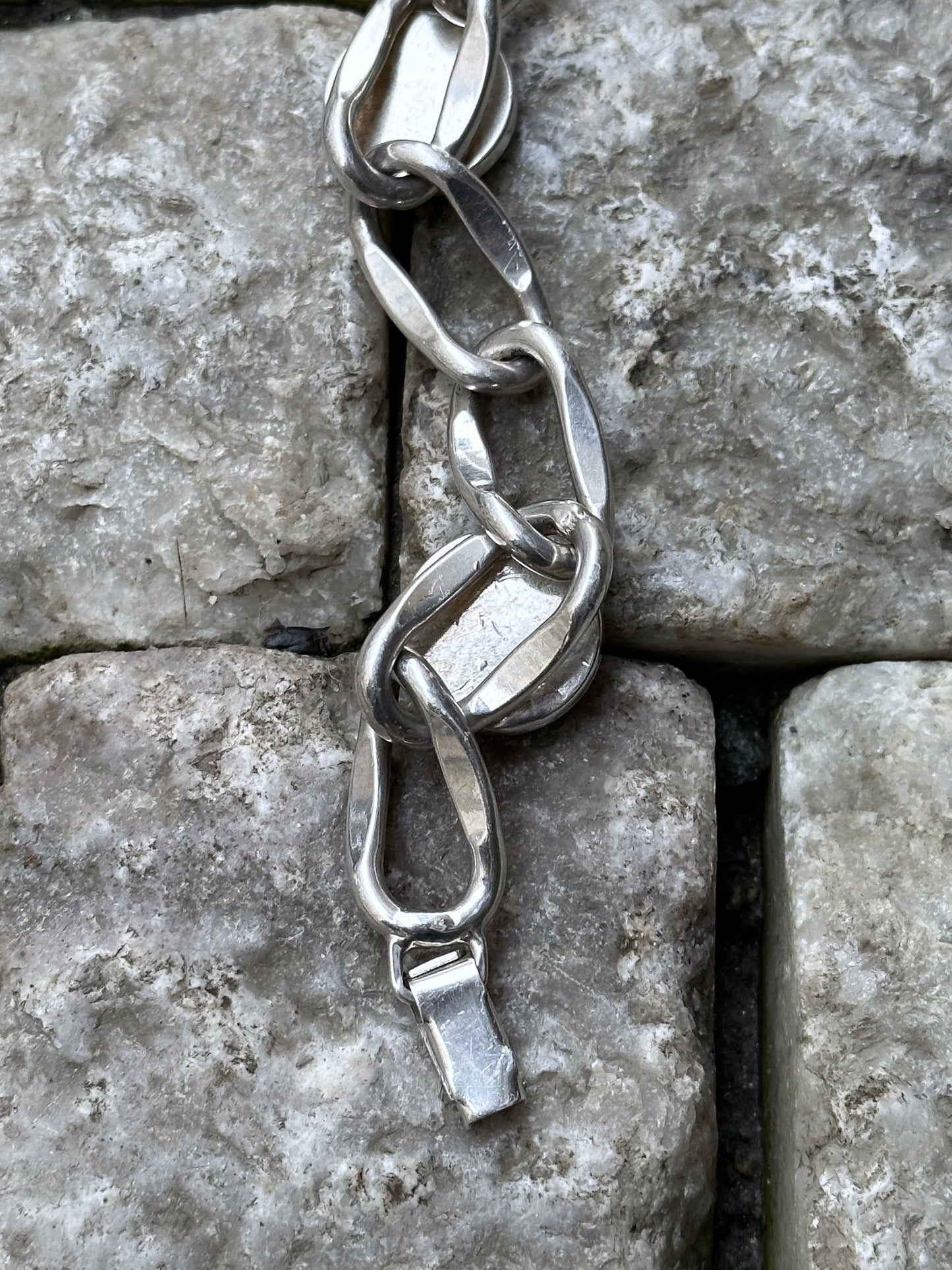 vintage silver x lapis bracelet