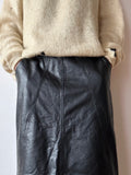 leather midi pencil skirt - W28