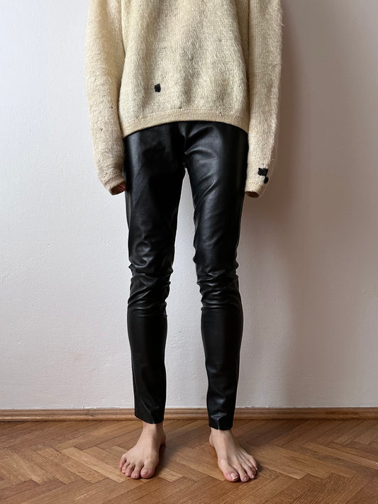 CLOSED eco leather legging pants