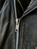 90s aged nappa leather biker jacket