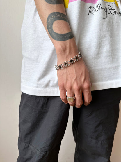 German 800 floret link bracelet