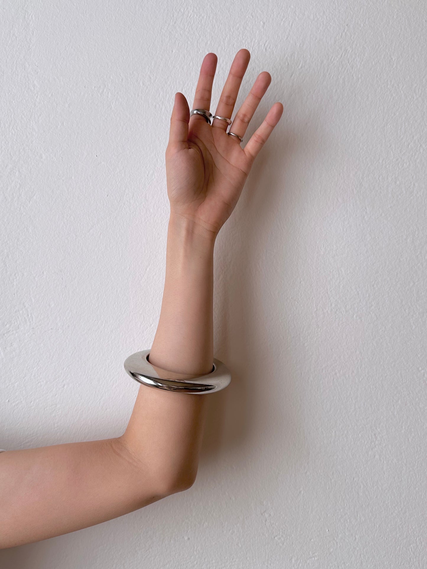 70s France space age metal bangle