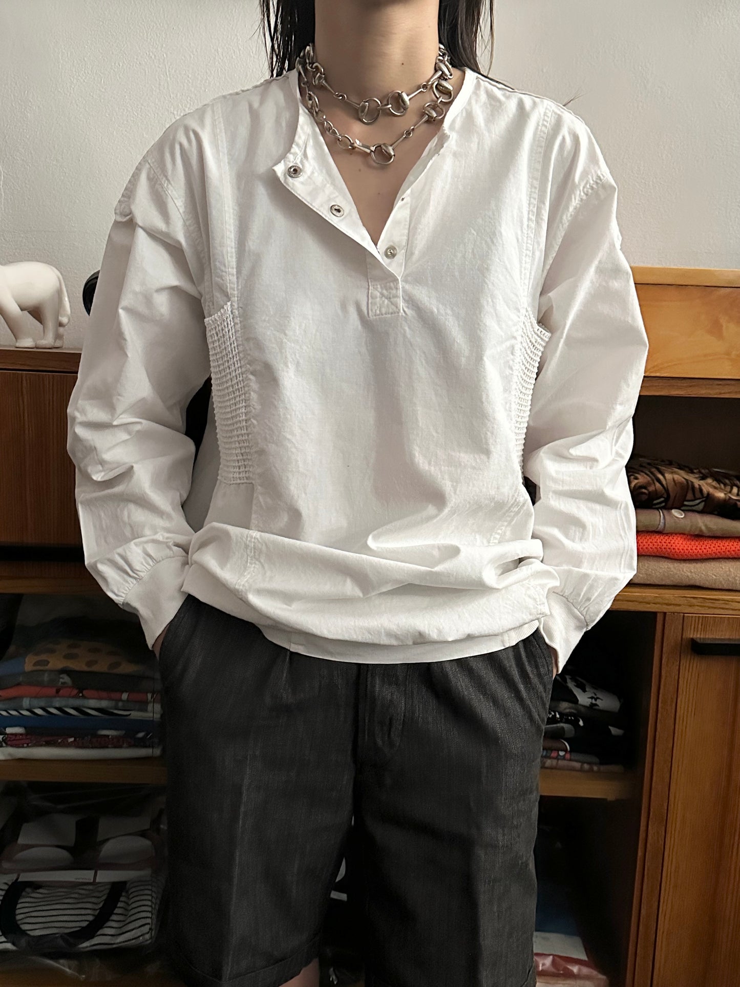 80s fun white shirt