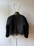 90s aged nappa leather biker jacket