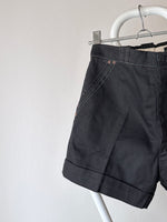 60s France black shorts, dead stock