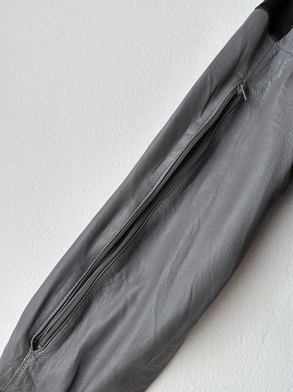 80s Two-tone Italian leather jacket