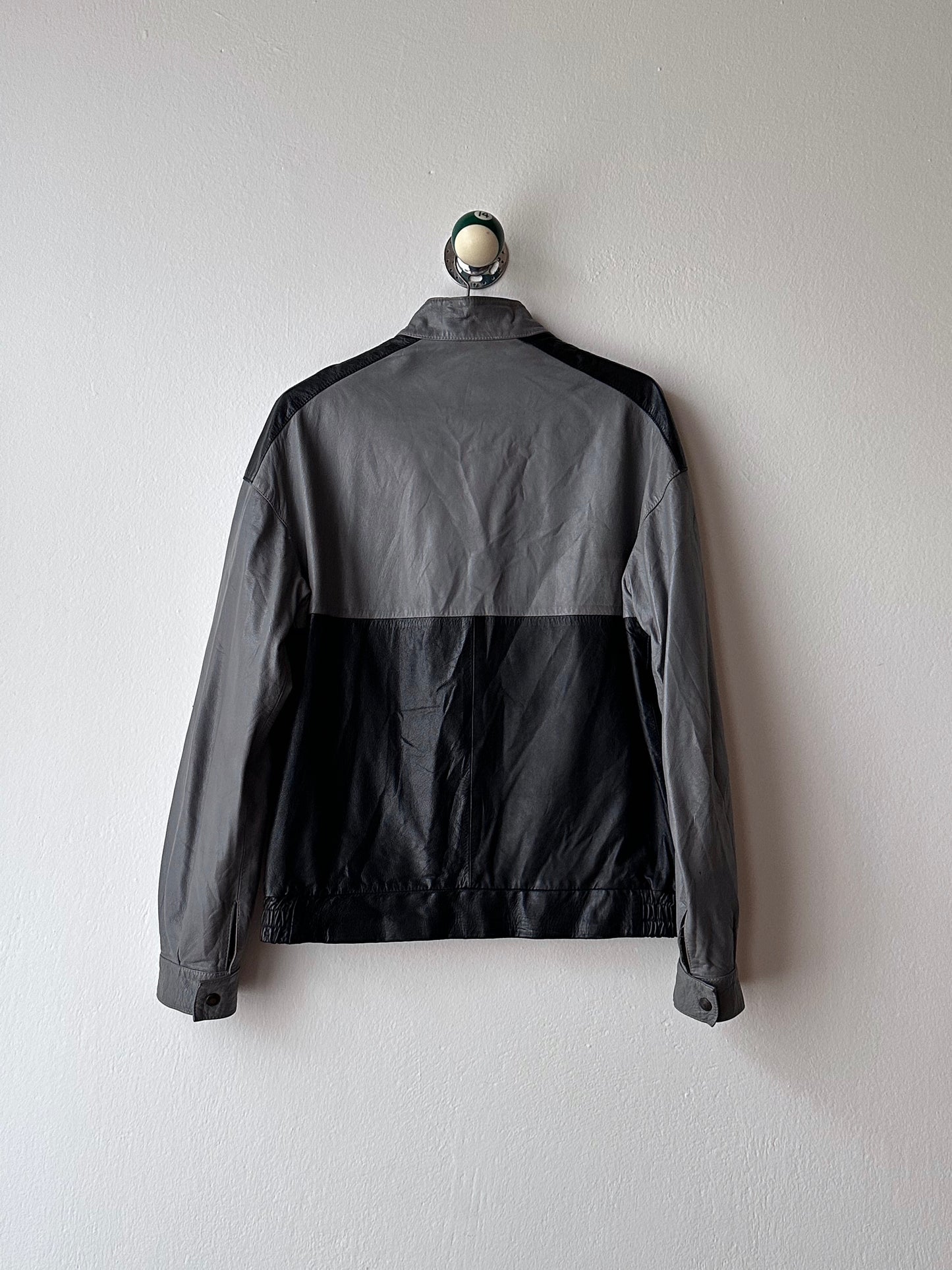 80s Two-tone Italian leather jacket