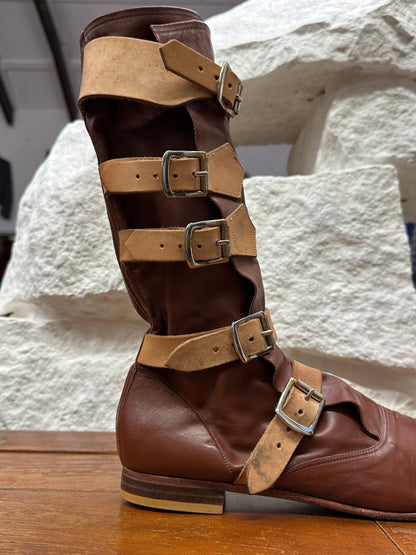 Vivienne Westwood Pirate Boots ヴィヴィアンウエストウッド Toto Praha Prague Vintage store Vintage clothing プラハ 古着屋 古着 Made in England イギリス製 イギリス古着 Archive Vintage ヴィンテージ アーカイヴ ユーロ古着 ヨーロッパ古着  ブーツ 革靴 パイレーツブーツ 1981's 