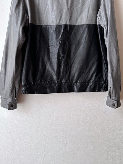 80s Two-tone Italian leather jacket