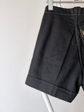 60s France black shorts, dead stock