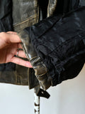 90s aged nappa leather biker jacket