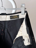 60s France black shorts, dead stock