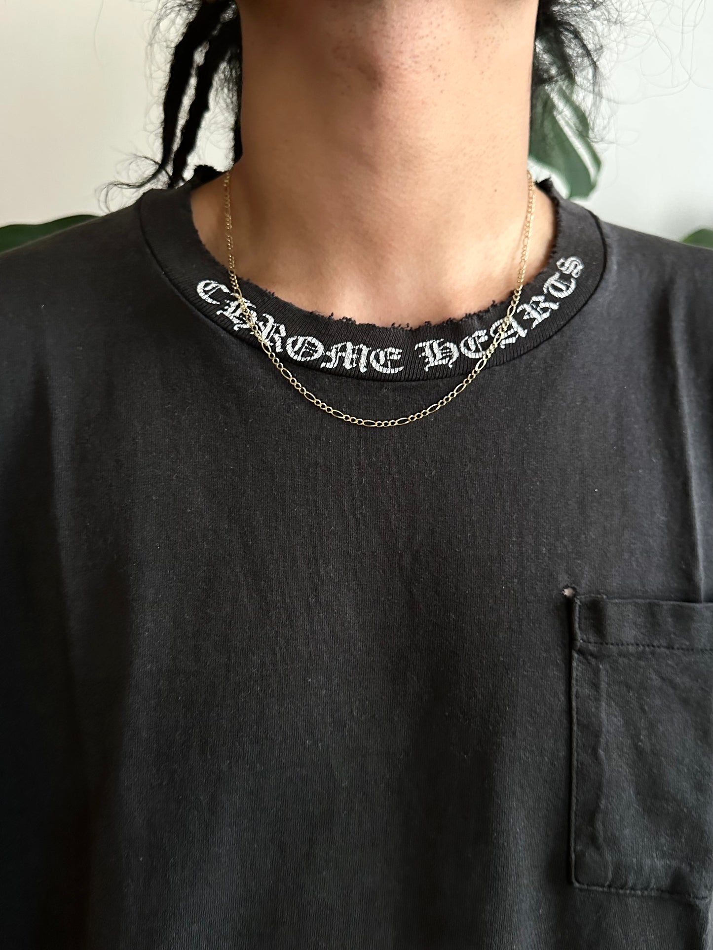 70s Czechoslovakia Figaro chain necklace Au585