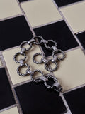 France twist circle link bracelet