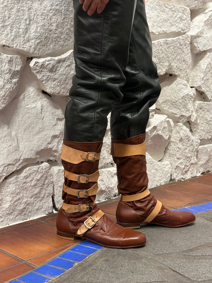 Vivienne Westwood Pirate Boots ヴィヴィアンウエストウッド Toto Praha Prague Vintage store Vintage clothing プラハ 古着屋 古着 Made in England イギリス製 イギリス古着 Archive Vintage ヴィンテージ アーカイヴ ユーロ古着 ヨーロッパ古着  ブーツ 革靴 パイレーツブーツ 1981's 