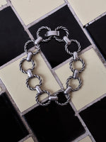 France twist circle link bracelet