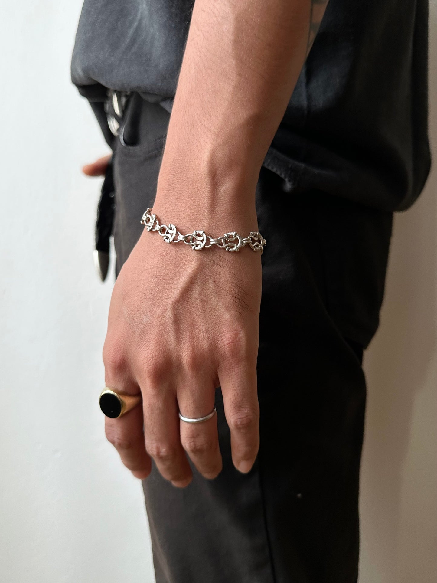 1930s Czechoslovakia chain bracelet Ag835
