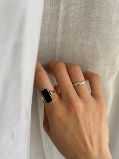 1970s eternity ring Au585/Zircon