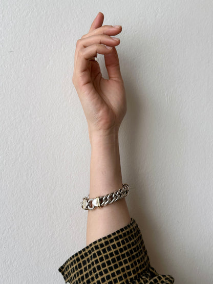 Silver and gold vermeil bold bracelet