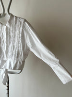 frill lace lined blouse