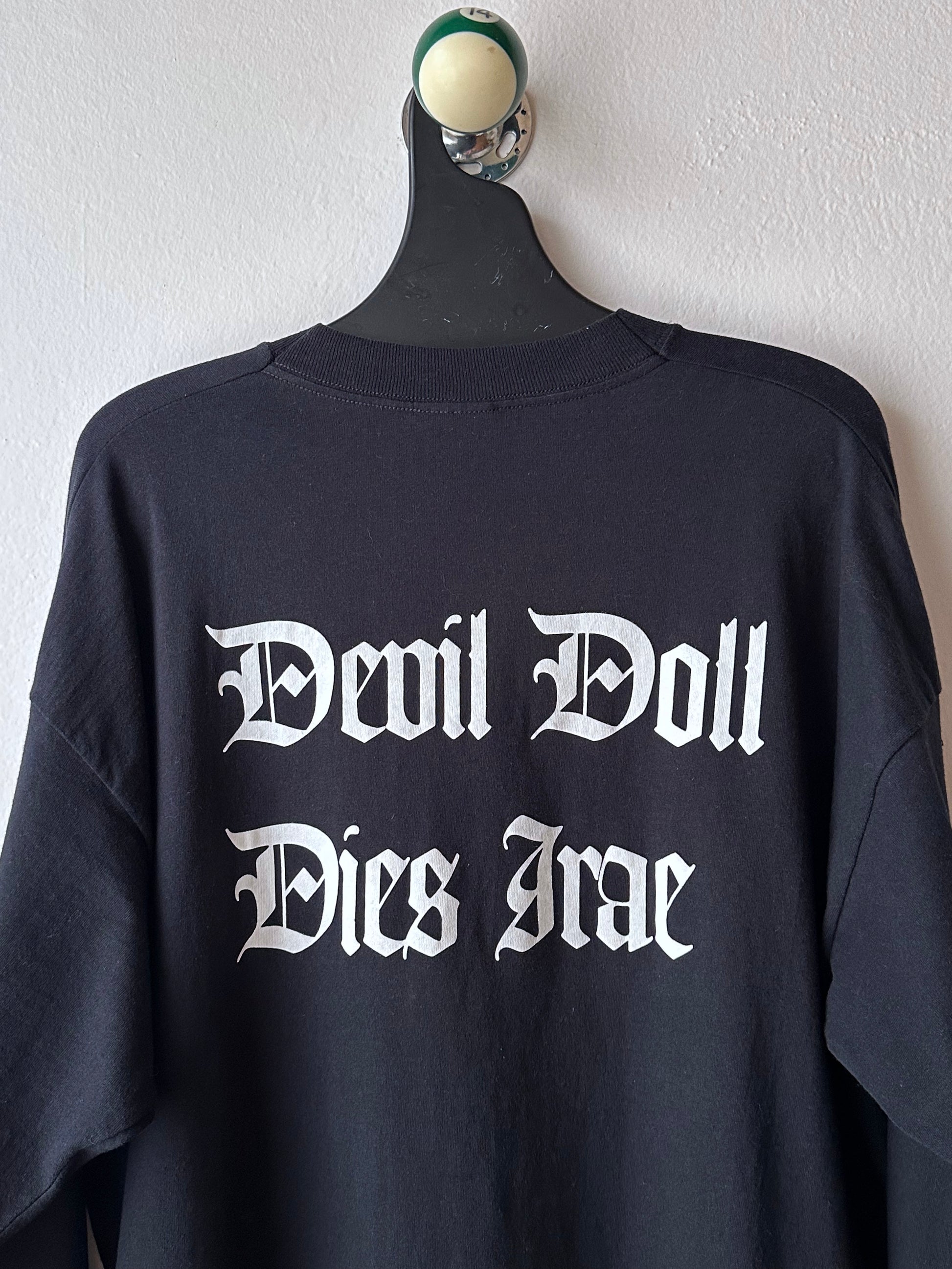 90's Devil Doll Band T shirt Tee Vintage Toto Praha Antique shop Vintage clothing store Showroom Prague プラハ 90年代 バンド Tシャツ Black 黒  ロンT ヴィンテージ ユーロ古着 古着卸 古着屋 