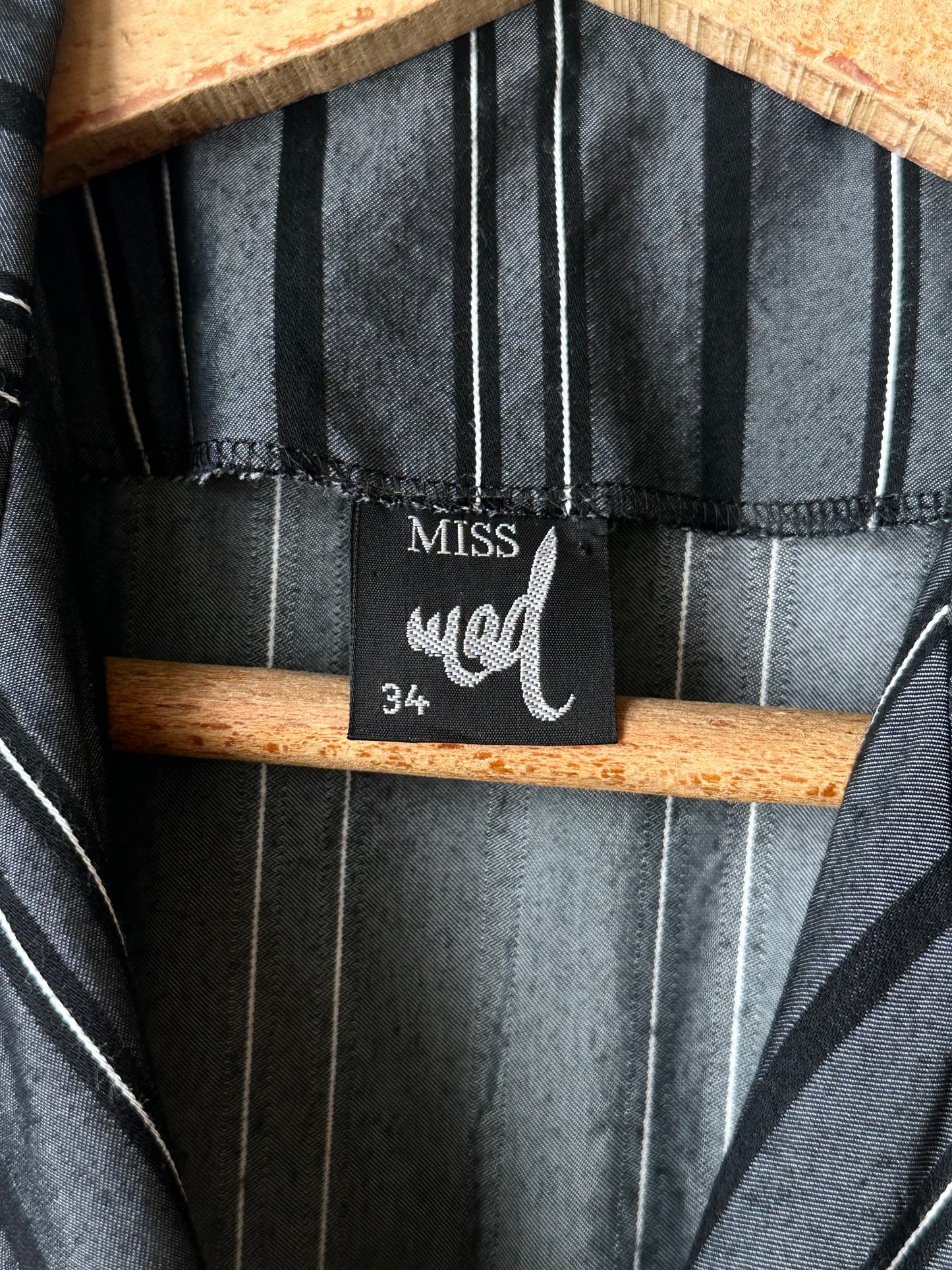 80s cool striped jumpsuit