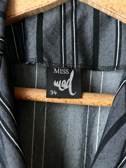 80s cool striped jumpsuit