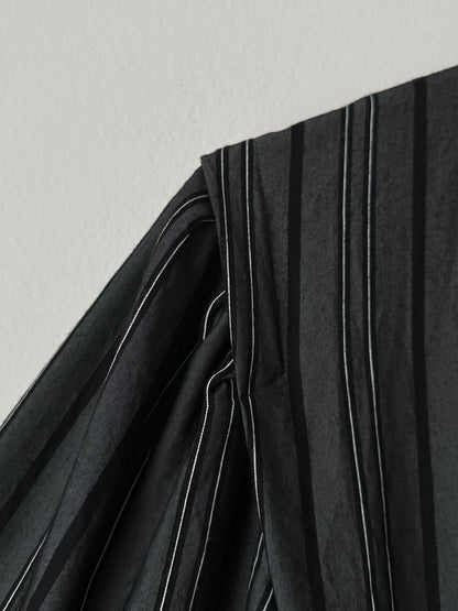 80s cool striped jumpsuit